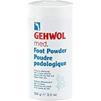 Gehwol- Talco para Pies- Talco Antibacterial Sin Olor 100gm Previene Pie de Atleta - Puede usarse para pies- zapatos…